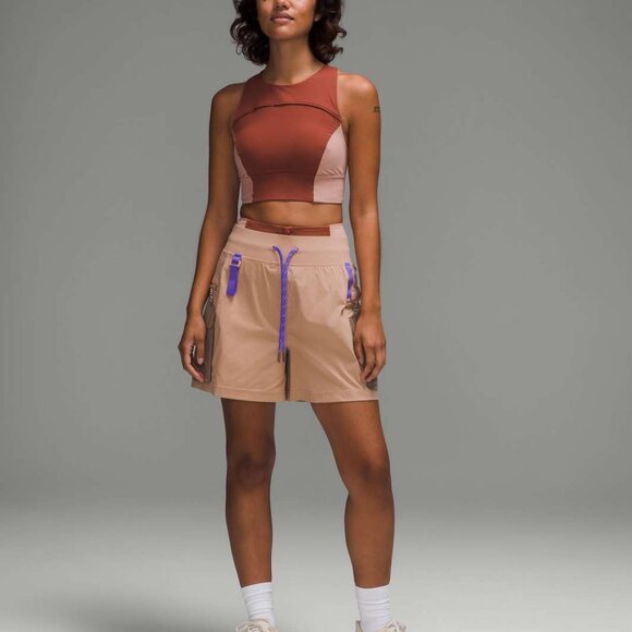 Lululemon Multi-Pocket Cargo High-Rise Hiking Short in Pink Clay - Picture 3 of 7